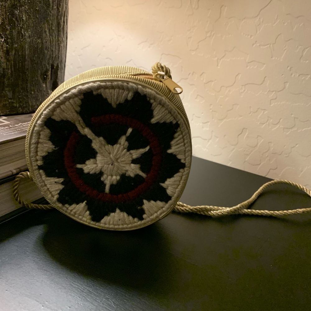 Mini 5 by 5 Round Navajo Basket Purse